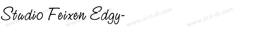 Studio Feixen Edgy字体转换